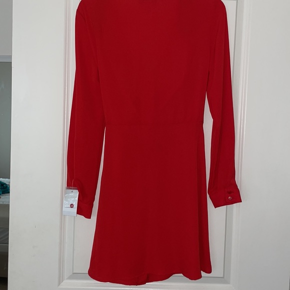 Red Long Sleeved B. Darlin Dress NWT - Picture 4 of 4